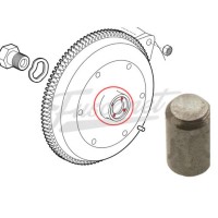 Pinos para volante de motor extra largos 8mm
