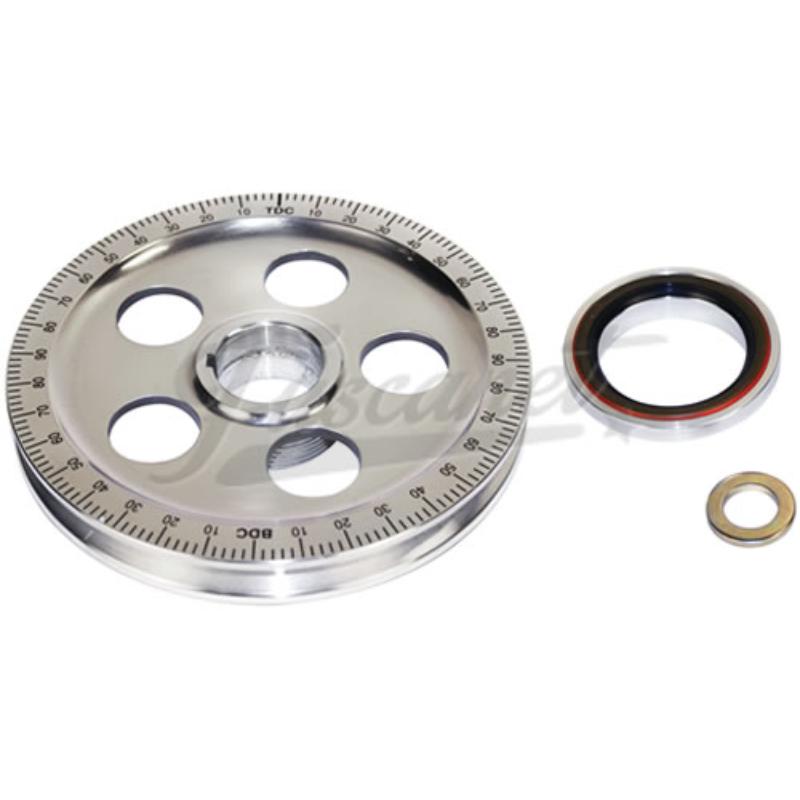 Polea cigueñal EMPI graduada Aluminio std c/ retén