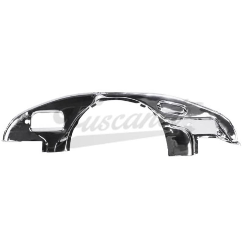 Chapa de frente de motor cromada , desfasada