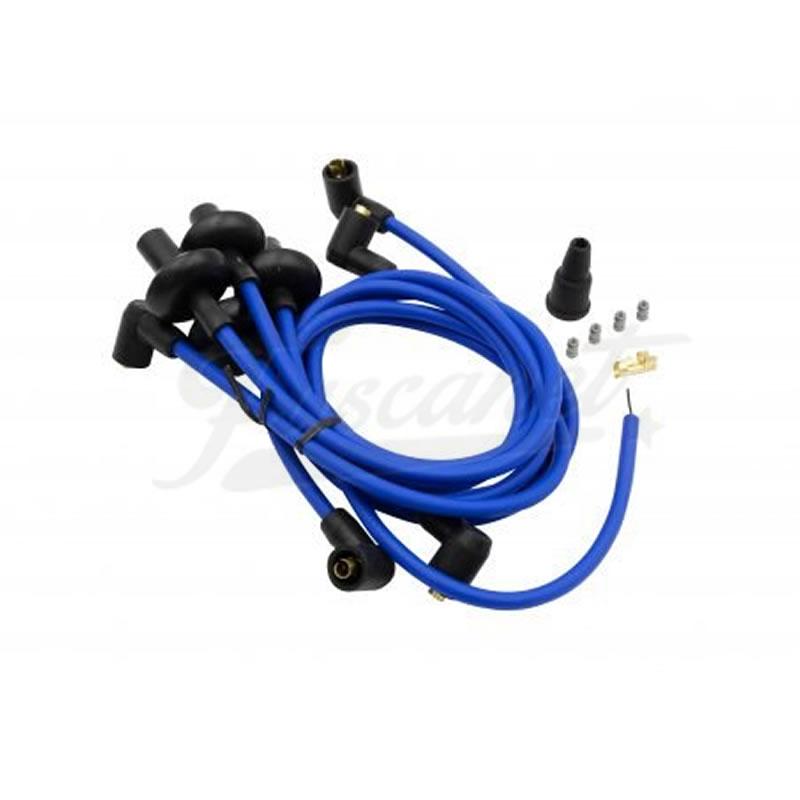 Cables bujía VW Fusca EMPI 8mm siliconados Azul