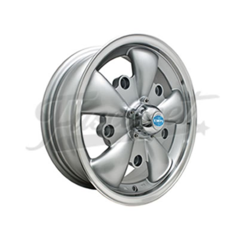 Llanta Empi 5 Brazos Plateada Borde Pulido 5.5X15
