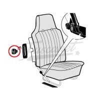 Perilla redonda para reclinar butaca delantera - fusca alemán