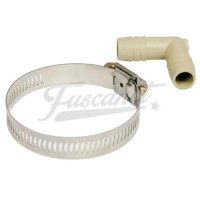 Filtro de aire oval alto flujo cromado 52mm boca - base goma