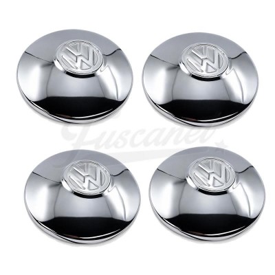 Juego Tazas Cromadas VW Mex 4x130 5x112 Escarabajo Kombi