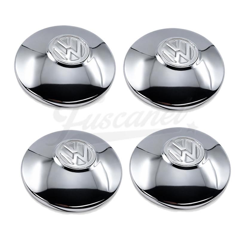 Juego Tazas Cromadas VW Mex 4x130 5x112 Escarabajo Kombi