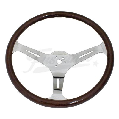 Volante Timon EMPI en madera oscura 380mm 
